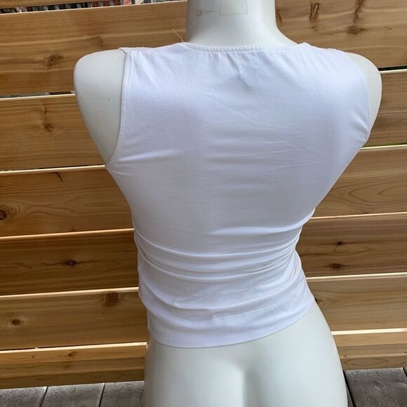 Akris punto white tee with shoulder details 6 small - Picture 8 of 10